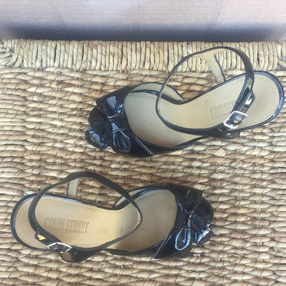 Sz 9 Black Patent Colin Stuart 51/2 Inch Heels - Picture 8 of 8